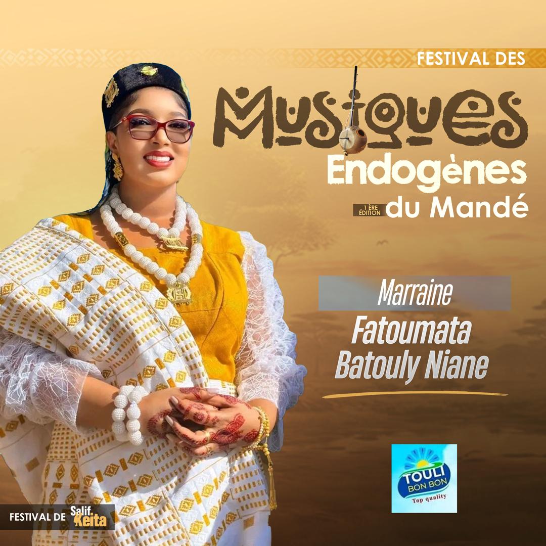 La Présidente Fatoumata Niane, Marraine du Festival des Musiques Endogènes du Mandé – Mandé Niaga
